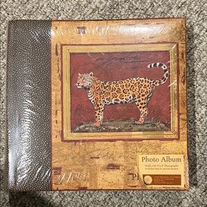 Chad Barrett 2002 "Art In Motion" Leopard Photo Album Textured - Brand New